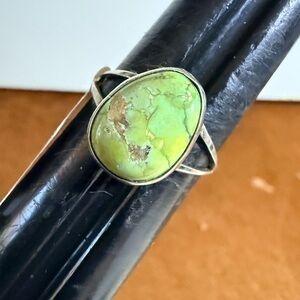 Native American, Sonoran Gold Turquoise Ring, Size 9.25